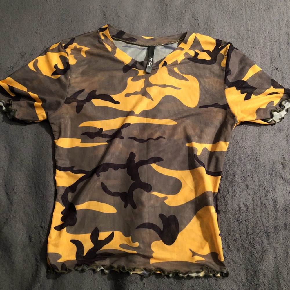Camo Crop Top